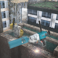 Perceuse à colonne portative de qualité industrielle pour béton, machine de forage à noyau humide, batterie 2,5 Ah, 220 V, OEM