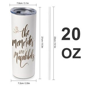Stainless Steel Tumbler 20oz Straight Custom Logo Heat Preservation <b>Cup</b> - Product Image 2