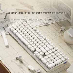 <span class=keywords><strong>Clavier</strong></span> mécanique silencieux à profil bas MK100, filaire/sans fil 2.4G/BT, 3 modes, USB, éclairage LED RVB, interrupteur mécanique pour jeux - Product Image 3