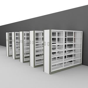 Estante de libros de biblioteca extraíble de 6 niveles de fácil montaje para librería, estantes ajustables de pila de libros de doble cara para <span class=keywords><strong>Universidad</strong></span> - Product Image 1