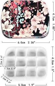 Mini Paleta de Acuarelas Vacía de 12 Pocillos, Vasos para Mezclar Pintura, Paleta de Pintura, Kit de Acuarelas de Viaje, Caja de Pintura - Product Image 5