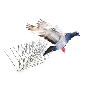 Cina 500Mm * 23Mm Safety Net Anti Burung Spike Pigeon Pertahanan Paku Anti Burung Paku Plastik Instalasi