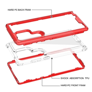 Funda protectora a prueba de golpes para teléfono <span class=keywords><strong>Samsung</strong></span>, funda transparente para teléfono <span class=keywords><strong>Samsung</strong></span> S22 S23 plus ultra - Product Image 4