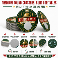 Cartes à gratter rondes personnalisées en couleur, avec impression sur mesure, pour gagner instantanément des coupons de récompense pour restaurants, promotions alimentaires et récompenses de fidélité