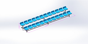 Asientos para Estadios de Fútbol al Aire Libre, Gradas para Canchas de Fútbol, Bancos con Andamios, Sillas para Gradas, Asientos para Tribunas de Estadios - Product Image 4