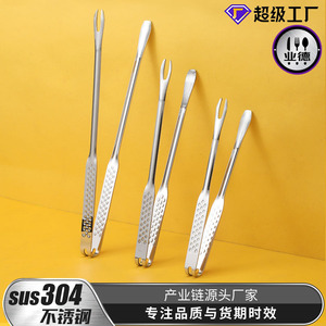 ที่คีบอาหารสไตล์เกาหลี Red Gate Tower ทำจากสแตนเลส 316L คุณภาพสูง สำหรับย่างสเต็กและอาหารอื่นๆ - Product Image 2