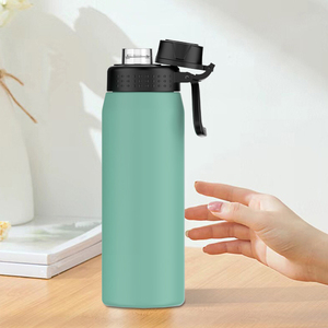 Custom 750ml Insulated Stainless Steel Outdoor Water Bottle Double Wall Direct Drinking Vacuum Portable <b>Large</b> Sports - Product Image 1