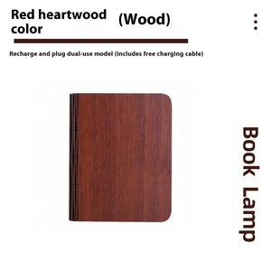 Đèn đọc sách bằng gỗ LED sáng tạo, kẹp sách, có thể gập lại, đèn ngủ lật trang, đèn bàn sạc, đèn ngủ cạnh giường, quà tặng lễ hội, tạo không khí - Product Image 6