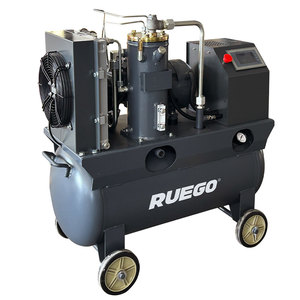 Compressore d'aria a vite lubrificato VSD piccolo e portatile <span class=keywords><strong>2</strong></span>-in-1 con serbatoio 4-10HP/3-7.5kW 7-10 Bar 380V/220V Motore e pompa raffreddati ad aria - Product Image 3