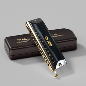 Harmonica chromatique 12 ou 16 trous, clé de Do, pour la performance de blues, jazz et musique classique - Product Image 4