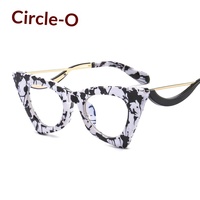 Nouvelles lunettes de soleil œil-de-chat amincissantes UV400, monture complète, style défilé chic, unisexe, 2815