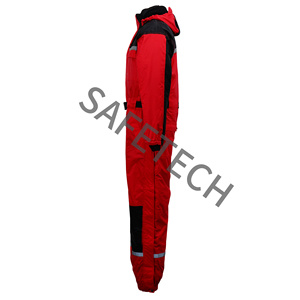 Combinaison uniforme de travail Vêtements de construction Vêtements de travail rouges <span class=keywords><strong>Salopette</strong></span> haute visibilité - Product Image 4