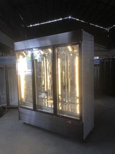 329 Ba cửa kính 1350l làm mát bằng không khí không có sương giá thép không gỉ thịt bò phô mai Máy sấy tủ lạnh với kệ - Product Image 6