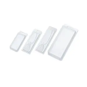 Pvc Fishing Lures Retail Blister Pack With Double Hopper Window Blister Tray Soft Bait Packing