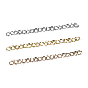 Stainless Steel Tail Chain Extension 3/5cm 18k Gold Rose Gold Black <b>Adjustable</b> <b>Bracelet</b> Necklace Jewelry Chain - Product Image 5