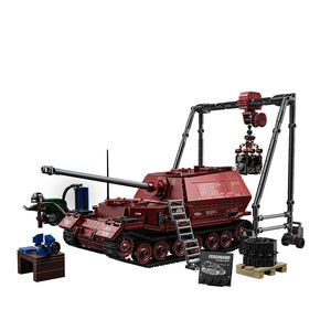 12GO 97022 Kit de Bloques de Construcción del Destructor de Tanques Ferdinand Alemán de la Segunda Guerra Mundial, Más de 800 Piezas, Juguete Educativo de Ensamblaje para Adolescentes - Product Image 4
