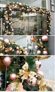 Guirlande <span class=keywords><strong>de</strong></span> <span class=keywords><strong>Noël</strong></span> Artisanale <span class=keywords><strong>de</strong></span> Luxe en PVC Écologique avec Lumières LED pour Décoration Extérieure et Intérieure - Product Image 5