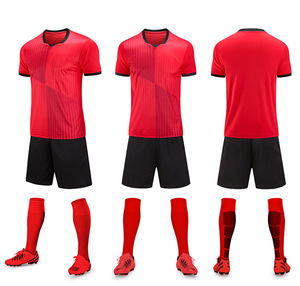 Ensemble de football complet de haute qualité, original d'usine, 100% polyester, uniforme d'équipe de football, tenue d'entraînement pour hommes, kit de football à <span class=keywords><strong>vendre</strong></span> - Product Image 4