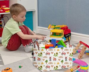 Rectangle Storage Basket with Handles Collapsible Storage Bin Farm <b>Books</b> <b>Box</b> - Product Image 4