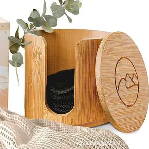 Natural <b>Wood</b> Desktop Storage <b>Box</b> 1L Covered Organizer For <b>Jewelry</b> Makeup Pads Shandong Made - Product Image 2