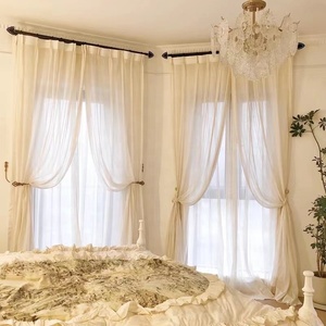 OWENIE matrimonio indietro goccia sfondo sciarpa in Chiffon tenda decorazione bianca, tenda di sfondo a buon mercato per la festa dell'evento di nozze - Product Image 2