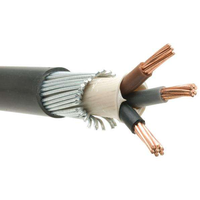 Câble d'alimentation basse tension blindé en PVC isolé en PVC 0,6/1 kV 1-185 mm² à 4 conducteurs en cuivre simple