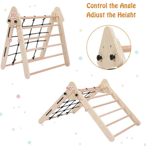 Niños de madera de escalada piklers arco <span class=keywords><strong>triangulo</strong></span> piklers Montessori Pickler triángulo niños escalada marco piklers triángulo conjunto - Product Image 2