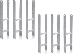 Forma H 91x91x600mm Soporte triangular <span class=keywords><strong>de</strong></span> <span class=keywords><strong>hierro</strong></span> galvanizado Manga <span class=keywords><strong>de</strong></span> tierra Parasol Soporte <span class=keywords><strong>de</strong></span> poste Poste <span class=keywords><strong>de</strong></span> valla Tornillos <span class=keywords><strong>de</strong></span> manga Drive-In - Product Image 3