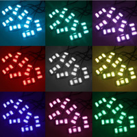 Lumières LED RGB pour châssis de voiture 6 en 1, contrôle par application, éclairage trois côtés, haute luminosité, éclairage ambiant sous le châssis de la voiture