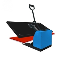 Machine de presse à chaud de transfert à plat manuelle 40x60 en stock disponible pour t-shirts étiquettes de vêtements
