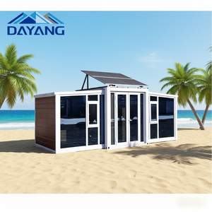 <span class=keywords><strong>Maison</strong></span> de plage préfabriquée extensible, cabane de montagne hors réseau, <span class=keywords><strong>maison</strong></span> conteneur à panneaux sandwich autonome à énergie solaire avec certification CE - Product Image 1
