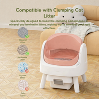 AutoScooper 11 Bac à litière automatique intelligent pour chats, grande capacité, fonctionnement silencieux, contrôle des odeurs, plug-and-play pour maisons multi-chats