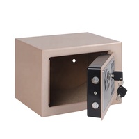 Coffre-Fort Armoire de Sécurité Électronique Ignifuge Noir pour Maison et Bureau avec Serrure Digitale pour Dépôt d'Argent et de Valeurs Hôtelier