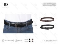 Cintura in Pelle da Uomo 4.0cm con Fibbia in Lega e Punta a Spillo, Stile Casual - Product Image 1