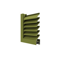 Profil de persienne en aluminium FR-XF55-LVR Série 6000 6063, thermolaqué, personnalisé pour portes et fenêtres, fabrication OEM/ODM au Vietnam, haute qualité