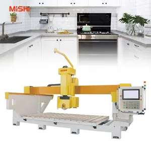5 Axis Infrared Bridge Saw Tile Cutter Automatic Laser Stone Cutting Machine For Granite Marble Quartz Slabs