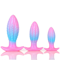 Masseur de prostate lumineux en silicone pour hommes, jouets sexuels anaux, dilatateur anal, plug anal pour femmes, dispositif de masturbation vaginale