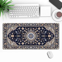 Karpet Mouse Pad Populer Rusia Gaya Arab, Alas Meja Keyboard Laptop, Alas Mouse Besar dari Karet Alami