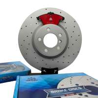 Rotor de disco de freno delantero ventilado certificado ISO9001 Compatible con BMW F30 Toyota Camry BMW M4 M5 KIA Renault modelos de coche trasero