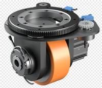 AGV vehículo guiado planetario rueda motriz horizontal Mecanum robot Omni 700W 48V dirección