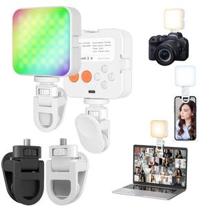 Envío rápido 1/4 Tornillo Luz de relleno universal Clip para Teléfono Celular Videoconferencia Laptop PC Clip externo - Product Image 3