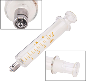 Personalizzabile Luer lucchetto siringa erogatrice 1ml 2ml 5ml 10ml 20ml 50ml 100ml siringa di vetro Luer Lock siringa dispensatrice per laboratorio - Product Image 4