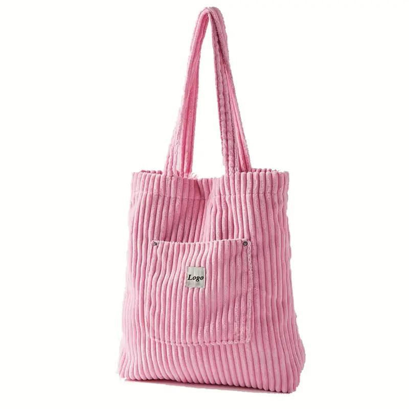Extra Heavy-Weight Large Personalized Boat Tote Cotton corduroy Tote Bag Reusable Custom Tote Shopping Bags Cotton Canvas Bag