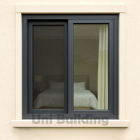 Ventanas corredizas de doble acristalamiento de aleación de aluminio con diseño insonorizado para hoteles y sótanos exteriores Precios de fábrica