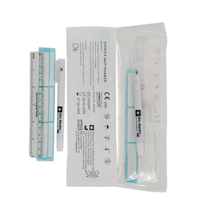 Plantilla de tatuaje profesional con regla de papel, punta fina estéril, cirugía, tatuaje quirúrgico, piel, Mini rotulador quirúrgico - Product Image 4