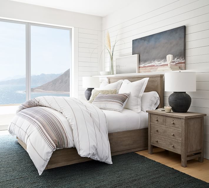 Home furniture American style wood furniture living room farmhouse 4-drawer nightstand