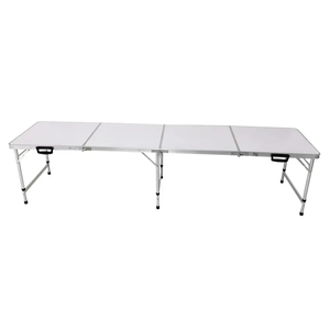White <b>Camping</b> <b>Foldable</b> Picnic Aluminum <b>Tables</b> Mdf Mesas Plegable 240cm - Product Image 2