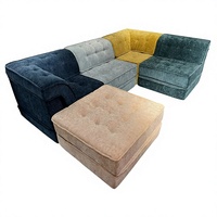 Canapé modulable personnalisable en tissu multicolore pour salon – Collection Hot Furniture