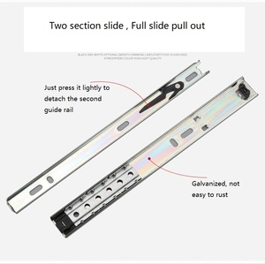 Cuscinetto a sfere morbido per cucina a piena estensione per porta del cassetto armadio scorrevole per armadio - Product Image 2
