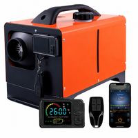 Chauffage de stationnement diesel tout-en-un 8KW 12V 24V avec réservoir de carburant intégré de 5L, application Bluetooth, pour camion, camping-car, fourgonnette